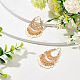 Anattasoul 1 Paar filigrane Tropfen-Kronleuchter-Ohrringe aus Legierung für Damen(EJEW-AN0001-50)-7