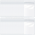 10Pcs PVC Plastic Resealable Bags, Reused Storage Bags, Rectangle, Clear, 6x4x0.1cm(OPP-WH20001-02A)