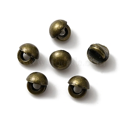 Mini Alloy Shank Buttons, 1-Hole, Mushroom, for DIY Doll Clothes, Antique Bronze, 4x4mm, Hole: 1.2mm(BUTT-WH0029-07AB)