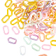 Nbeads 120 Pcs 6 Colors Transparent Acrylic Linking Rings(TACR-OC0001-05)-1