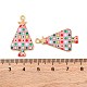 Christmas Theme Rack Plating Alloy Pendants(FIND-M020-02E-G)-3