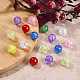 80Pcs 8 Colors Transparent Crackle Glass Round Beads Strands(CCG-SZ0001-09)-2