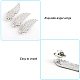 6 Pairs Alloy Wing Brooch for Backpack Clothes(JEWB-CA0001-31)-5