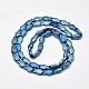 Full Plated Frosted Electroplate Glass Fish Beads Strands(X-EGLA-M001-B01)-2