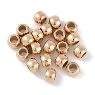 CCB Plastic Round Beads, Gold, 7x5mm, Hole: 3.5mm(ALUM-U001-07A-05)