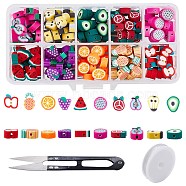 SUNNYCLUE 200Pcs 10 Style Handmade Polymer Clay Beads, Mixed Color, 20pcs/style(CLAY-SC0001-27)