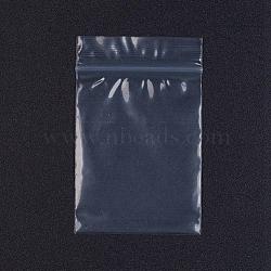 Plastic Zip Lock Bags, Resealable Packaging Bags, Top Seal, Self Seal Bag, Rectangle, White, 6.2x4cm, Unilateral Thickness: 0.055mm, Inner Measure: 3.9x5cm, 100pcs/bag(OPP-G001-F-4x6cm)