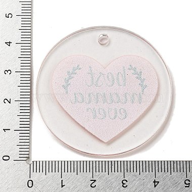 pendentifs acryliques opaques fête des mères(BACR-C001-02D)-3