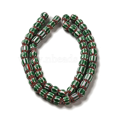 Green Round Lampwork Beads