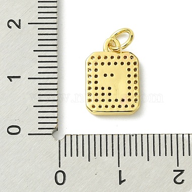 Rack Plating Brass Micro Pave Clear Cubic Zirconia Charms(KK-G501-01F-G)-3