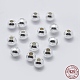 Sterling Silver Spacer Beads(X-STER-K171-44S-4mm)-1