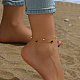 bracelets de cheville double couche pour femmes(IB3263)-1