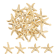 Unicraftale 20Pcs 304 Stainless Steel Pendants, Hollow Starfish, Golden, 22x20.5x2mm, Hole: 1mm(STAS-UN0028-67)