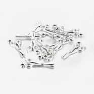 Alloy Pendants, Scissors, Cadmium Free & Lead Free, Antique Silver, 27x10x2mm, Hole: 2mm(PALLOY-A15523-AS)
