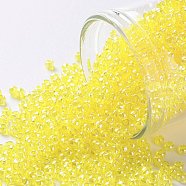 TOHO Round Seed Beads, Japanese Seed Beads, (102) Citrine Yellow Transparent Luster, 11/0, 2.2mm, Hole: 0.8mm, about 1110pcs/10g(X-SEED-TR11-0102)