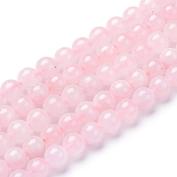 Natural Rose Quartz Beads Strands, Round, 4~4.5mm, Hole: 0.8mm, about 96pcs/strand, 15.5 inch(X-G-T055-4mm-13)
