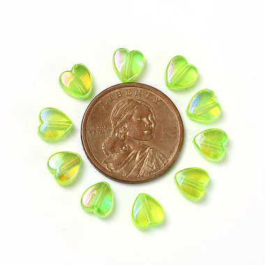 100pcs perles acryliques transparentes écologiques(TACR-YW0001-07G)-5