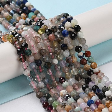 Natural & Synthetic Gemstone Beads Strands(G-G048-A02-01)-2