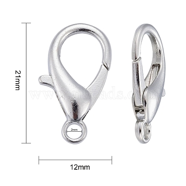 Zinc Alloy Lobster Claw Clasps(E107-P-NF)-4