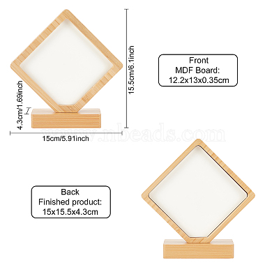 MDF Board Heat Transfer Blanks Photo Frame(DIY-WH0204-74)-2