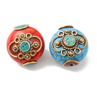 Perles de style tibétain(TIBEB-P001-07)-2