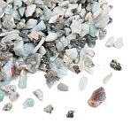 Natural Larimar Beads, No Hole Beads, Chip Beads, 3~8x1~4mm(G-O103-27)
