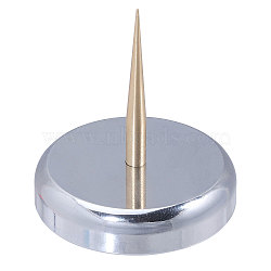 Aluminum Watch Movement Supplies, with Brass Pins, Platinum & Golden, 35x40mm(FIND-WH0148-086)