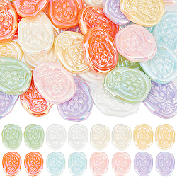 SUNNYCLUE 50Pcs Opaque Acrylic Beads, Flower, Mixed Color, 27.5x21.5x6.5mm, Hole: 2.1mm(SACR-SC0001-29)