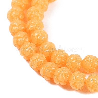 Synthetic Coral Carved Beads Strands(CORA-C003-01B)-3