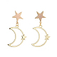 Ensembles de bijoux collier pendentif et boucles d'oreilles pendantes(SJEW-JS01084-01)-7