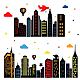 Translucent PVC Self Adhesive Wall Stickers(STIC-WH0015-136)-1