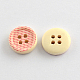 4-Hole Printed Wooden Buttons(X-BUTT-R032-070)-2