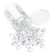 Craftdady Transparent Glass Cabochons, Half Round/Dome, Clear, 18x5mm, 200pcs/box(GGLA-CD0001-01)