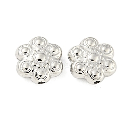 CCB Plastic Beads, Flower, Platinum, 12.5x5mm, Hole: 1.6mm(CCB-P013-18B-P)