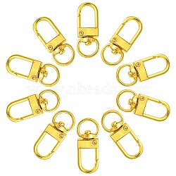 Alloy Swivel Snap Hook Clasps, Golden, 32x11mm(FIND-YW0004-09G)