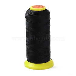 Nylon Sewing Thread, Black, 0.6mm, about 500m/roll(NWIR-Q005A-41)