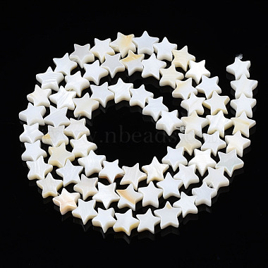 Eau douce naturelle de coquillage perles brins(SHEL-S278-01A-01)-2