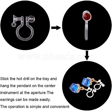 Plastic Clip-on Earring Settings(KY-PH0007-09)-4