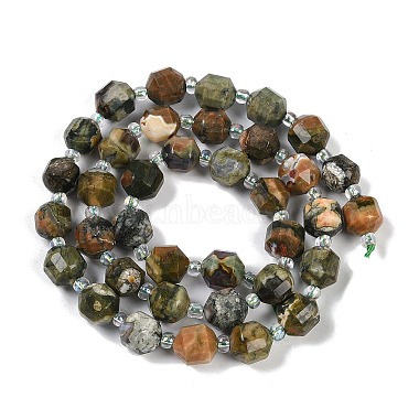 Natural Rhyolite Jasper Beads Strands(G-O201B-122F)-4