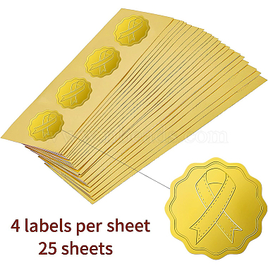 Self Adhesive Gold Foil Embossed Stickers(DIY-WH0211-172)-3