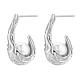 Natural Pearl Teardrop Stud Earrings(JE1078B)-1