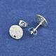 304 Stainless Steel Stud Earring Findings(STAS-Z021-B-01S)-3