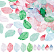 100Pcs 10 Colors Baking Painted & Spray Painted Glass Pendants(EGLA-HY0001-01)-1