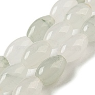 Natural Jade Beads Strands, Rice, 9x6~6.5mm, Hole: 0.7mm, about 44pcs/strand, 15.94''(40.5cm)(G-M420-J01-01)