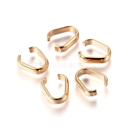 201 Stainless Steel Open Quick Link Connectors, Linking Rings, Golden, 9.5x8.4x2.4mm(STAS-L238-044F-G)