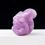 Natural Lepidolite Display Decorations, for Home Decoration, Squirrel, 27x29mm(DJEW-PW0011-07U)