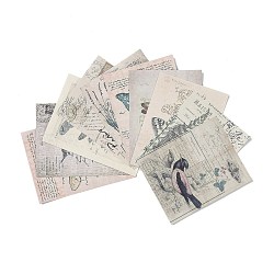Scrapbook Paper Pad, for DIY Album Scrapbook, Greeting Card, Background Paper, Diary Decorative, Burghley House, 9.1x6.6cm, 30pcs/bag(X-DIY-H129-A06)