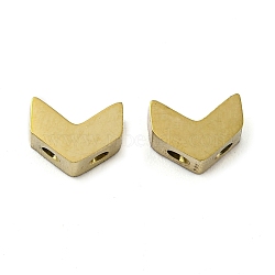Ion Plating(IP) 304 Stainless Steel Multi-Strand Links, Arrow, Golden, 5.5x7.5x4mm, Hole: 1.4mm(STAS-Q319-01A-G)