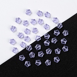 Czech Glass Beads, Star, Lavender, 6x6x3mm, Hole: 0.8mm, about 680pcs/bag, net weight: 95~100g/bag(GLAA-L025-E21)