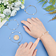 Unicraftale 4Pcs 2 Colors Acrylic Pearl Beaded Bracelets Set for Girl Women(BJEW-UN0001-21)-2